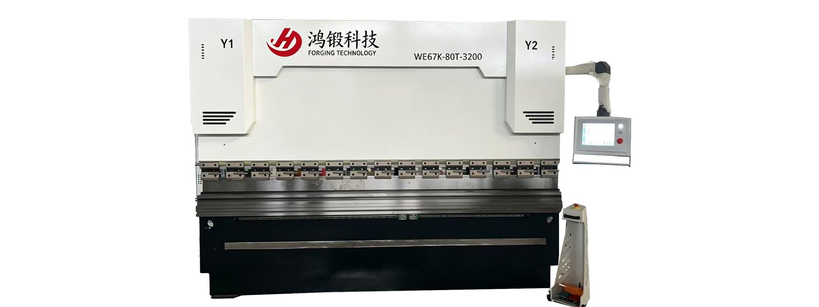 WE67K CNC Press Brake front machine view