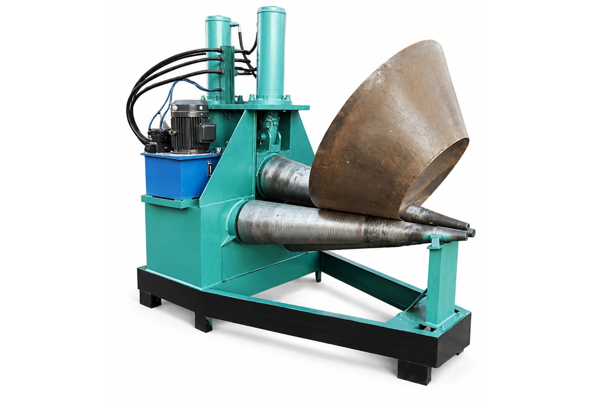 Metal cone workpiece formed by HD-20×1600 cone rolling machine